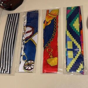 Colorful Patterns Silk Scarves (4)